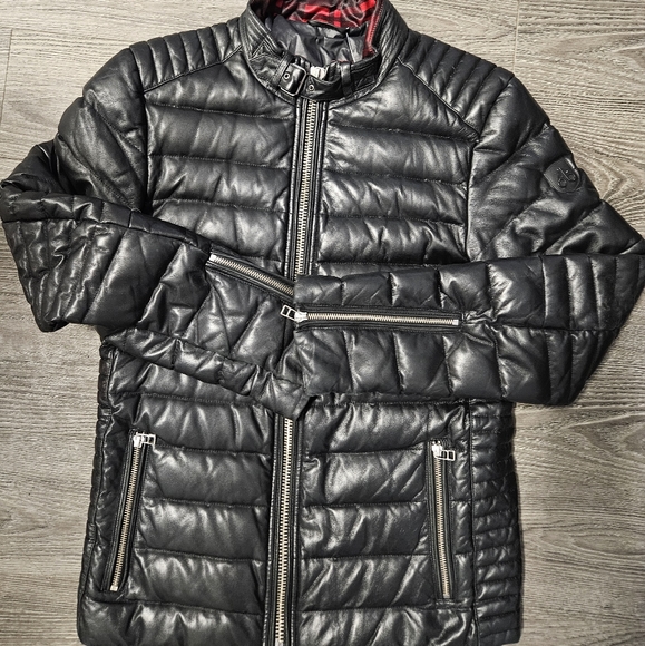 Moose knuckles quilted leather jacket - Picture 1 of 6